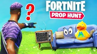 Hiding in crazy places with Viewers in FORTNITE Prop Hunt! Mega Squad Game With Me!