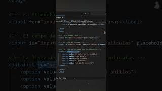 Has de conocer la etiqueta Datalist en HTML (Mira el ejemplo)