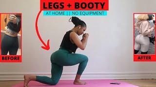 TONED LEGS & ROUND BOOTY At Home || no equipment