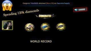 SPENDING 120K DIAMONDS FOR CAR SKINS (ROS WORLD RECORD)-Ang pinakamalaking top up sa buong mundo.