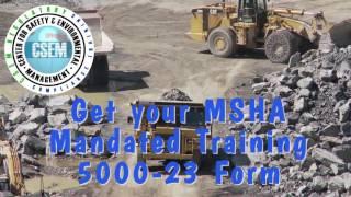 MSHA Part 46 (8 hour) Annual Refresher Training