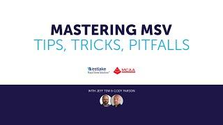 Mastering MSV: Tips, Tricks, & Pitfalls - MCAA & Westlake Royal Stone Solutions