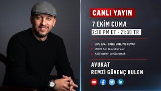  Avukat Remzi Güvenç Kulen / Canlı Yayın | 7 Ekim CUMA