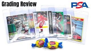 ASMR whisper, gum chewing, and keyboard sounds: reviewing sports cards for grading