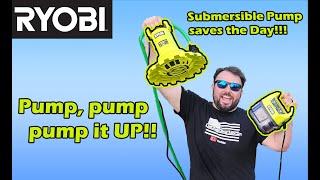 Ryobi Submersible pump review It's got power! #diy #gardening #lawncare #lifehacks @RYOBITOOLSUSA