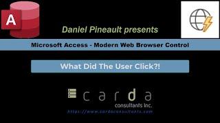 Microsoft Access - Modern Web Browser Control - What Did The User Click?