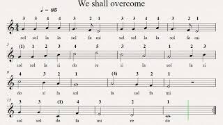 WE SHALL OVERCOME - Livello medio