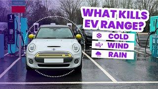 MINI Cooper SE / Electric: How Much Range Does an EV Lose in Cold / Rainy Winter Weather?