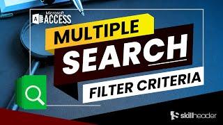 Multiple Ways to Search Records in MS Access Form Part 1