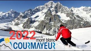 Skiing at Mont Blanc (Courmayeur 2022)