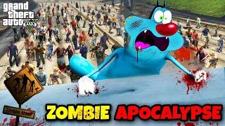 Oggy Surviving MASSIVE ZOMBIE Apocalypse In Gta 5 | Zombie Outbreak Part-1