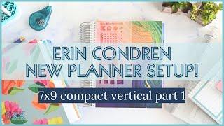 Erin Condren LifePlanner Setup Functional Planning in Evolve 7x9 Compact Vertical New Planner Part 1