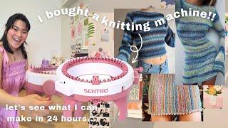 I bought a knitting machine… let’s see what I can make in 24 hours // Sentro knitting machine ️