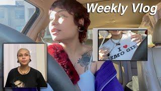 Weekly Vlog: putting on a wig, drive with me, getting my car door fixed, daily grind