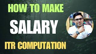 How To make Salary ITR Computation In Excel Sheet | How To Download Salary ITR Computation