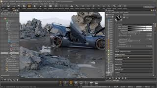 How to create a puddle in Autodesk VRED