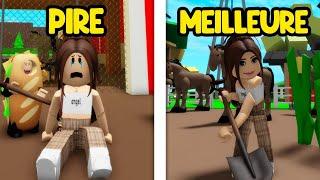 PIRE VS MEILLEURE FERME DE BROOKHAVEN SUR ROBLOX