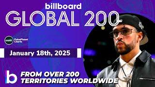 Billboard Global 200 Singles of This Week (January 18th, 2025)