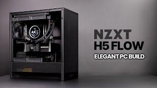 All-New NZXT H5 Flow (2024) | Elegant All-Black PC Build | Ryzen 9900X | X870 | Kraken Elite 240