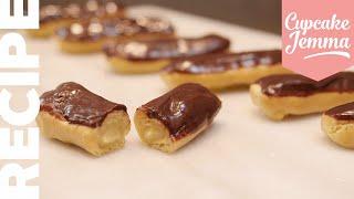 Easy Chocolate Eclairs Recipe & Tutorial | Cupcake Jemma