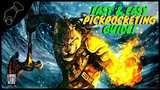 Skyrim 1-100 PICKPOCKETING Guide! (Easiest Way)