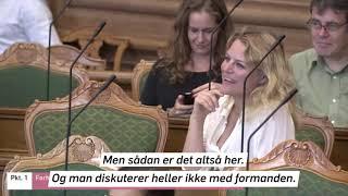 Bøffer fra Folketinget: »Man bander ikke (...) og man diskuterer heller ikke med formanden!«