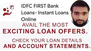 IDFC FIRST Bank  instant loans online.