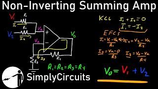 Non-Inverting Summing Amplifier - Analyzed