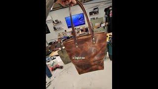 Finishing 6 Double Panel Leather Tote Bags | POV