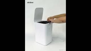 How to install refill ring into airdeer trash can by touch the touch key?