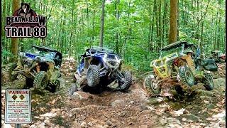 Driving Up Bearwallow Black Trail 88 - Hatfield & McCoy West Virginia - UTV/SXS Rock Crawling EP:09