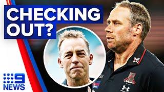 Essendon coach Ben Rutten’s tenure coming to an end? | 9 News Australia