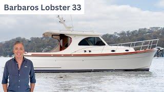 The Perfect Couples Weekender $600,000 Barbaros Lobster Boat 33 Yacht Tour & Boat Walkthrough.