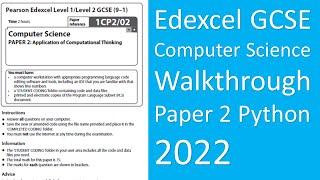 Edexcel GCSE Computer Science New Specification Paper 2 exam 2022