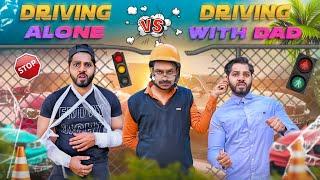 Driving Alone vs Driving With Dad | JustPuru