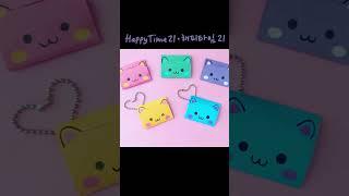 Mini Keychain Notebook #shorts #youtubeshorts #diy #keychaindiy #happytime21해피타임21