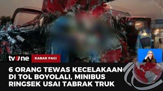 Kecelakaan Maut Minibus Tabrak Truk Tewaskan Enam Orang! | Kabar Pagi tvOne