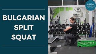 Modified bulgarian split squat exercise | The MSK Physio