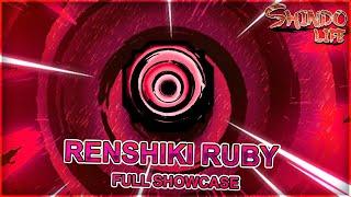 Max Renshiki Ruby Bloodline Full Showcase! Shindo Life Rellgames