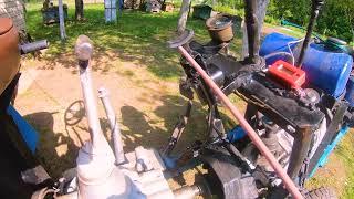 Ручний газ на саморобний минитрактор.