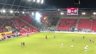 SSV Jahn gegen Hannover 96 -Pyro Gästefans