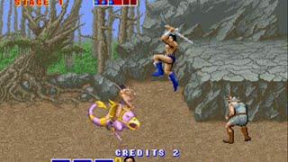 Golden Axe - Mame - Full Playthrough - Ax Battler