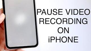 How To Pause Video Recording On iPhone! (2023)