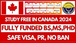 Canada Scholarship 2024-2025 - Study Bachelors, Masters, PhD | How to fill Canada Application Video