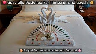 Stunning Bed Decor Tips: Towel Art Folding For A Luxurious Look | Easy Bed Decoration Ideas