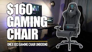 AFFORDABLE but ELEGANT GAMING CHAIR FOR ONLY $160 // ONEX GX3 Black Unboxing & Assembly