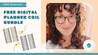 Download These FREE Digital Planner Coils | Created for both portrait AND landscape planners!