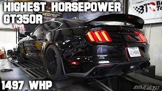Highest Horsepower Shelby GT350R in the WORLD | 1497 whp | Fathouse Fab 1400R Twin Turbo
