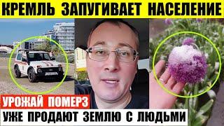 Кремль запугивает население. В Тюмени продают землю с людьми. В Новосибирске померз урожай.