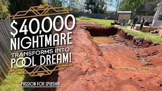 FAMILY’S $40K POOL NIGHTMARE TRANSFORMED INTO DREAM BACKYARD!